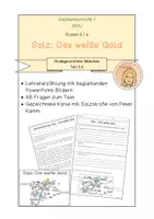 Vorschau - Arbeitsblätter - Stadtgeschichte München Teil 2 / 2.4: Salz - Das weiße Gold - Deckblatt