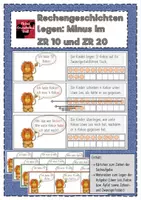 Vorschau - Stundenentwürfe - Rechengeschichten legen Minus im ZR 10 und ZR 20 - Deckblatt