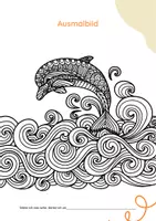 Vorschau - Arbeitsblätter - FREEBIE: 2 Ausmalbilder (Mandala Style) Thema MEER / SOMMER - Seite 2