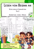 Vorschau - Arbeitsblätter - Lesen von Anfang an - Ganzwörter lesen - Teil 2 - Deckblatt