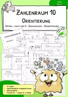 Vorschau - Arbeitsblätter - Orientierung im Zahlenraum 10 - Miniheft | Klasse 1 - Deckblatt