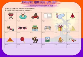 Vorschau - Spiele - Trouve quelqu'un qui... (Sprechanlass)- Edition: Vacances d'été - Seite 1