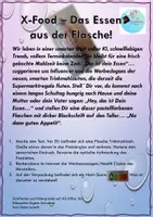 Vorschau - Arbeitsblätter - Kritische Analyse: Trinkmahlzeiten- "Essen aus der Flasche" - Seite 1