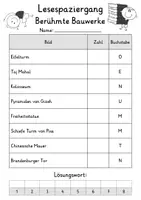 Vorschau - Spiele - Lesespaziergang Berühmte Bauwerke - Lesen lernen - Seite 3