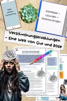 Vorschau - Arbeitsblätter - Verschwörungserzählungen - Eine Welt von Gut und Böse - Deckblatt