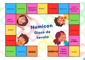 anteprima - Esercizi - Numicon Gioco da tavolo - Pagina di copertina
