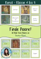Vorschau - Spiele - Finde Paare! - 30 Bild-Text-Paare zu Gustav Klimt - Deckblatt