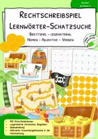Vorschau - Spiele - Rechtschreibspiel - Lernwörter - Häufigkeitswörter - Brettspiel - Legematerial - Deckblatt