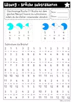 Vorschau - Arbeitsblätter - Brüche subtrahieren - Seite 3