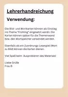 Vorschau - Bildkarten - Bild- und Wortkarten zum Thema "Frühling" - Seite 1