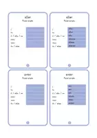 Vorschau - Stationenlernen - 50 Französisch Verben - Passé simple (+inkl. Lösungen) - Deckblatt