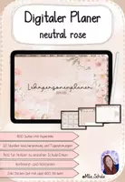Vorschau - Lehrpläne/Lehrermaterial - Lehrpersonen-Planer neutral rose SJ 2024/2025 - Deckblatt
