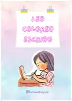 Vista previa - Hojas de trabajo - Leo, coloreo y escribo - Hojas de trabajo - Portada