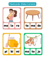 Vista previa - Tarjetas / Manipulativos - Flashcards: Sílaba Correcta - página 1