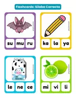 Vista previa - Tarjetas / Manipulativos - Flashcards: Sílaba Correcta - página 2