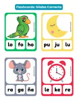Vista previa - Tarjetas / Manipulativos - Flashcards: Sílaba Correcta - página 3