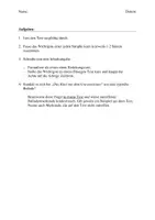 Vorschau - Arbeitsblätter - Klassenarbeit zum Thema „Ballade und Inhaltsangabe“ - Seite 1