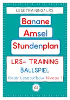 Vorschau - Spiele - LRS- Training. Ballspiel zum Kieler Leseaufbau - Deckblatt
