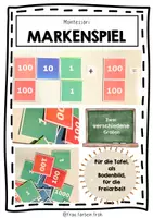 Vorschau - Fördermaterial/Inklusion - Markenspiel (Montessori) - Tafel- oder Legematerial - Deckblatt