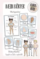 Vorschau - Fördermaterial/Inklusion - Mein Körper - Körperteile Bildwortkarten (DAZ) - Deckblatt