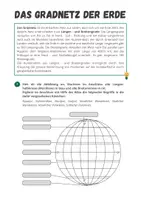 Vorschau - Arbeitsblätter - Gradnetz: Definition und Merkmale - Seite 1