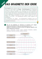 Vorschau - Arbeitsblätter - Gradnetz: Definition und Merkmale - Seite 3