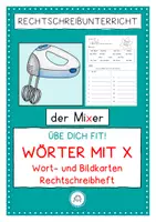 Vorschau - Arbeitsblätter - Übe dich fit. Merkwörter mit X - Deckblatt