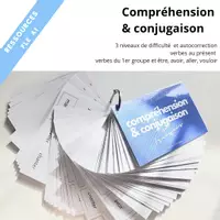 Aperçu - Préparation de séance / Séance complète - FLE A1 compréhension et conjugaison - Page de couverture