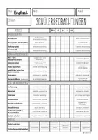 Vorschau - Lehrpläne/Lehrermaterial - Schülerbeobachtungen Englisch | Englisch | Schriftwesen - Seite 1