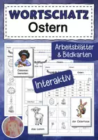 Vorschau - Arbeitsblätter - Wortschatz zum Thema Ostern interaktiv üben (DaZ / DaF) - Seite 1
