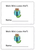 Vorschau - Arbeitsblätter - Miniheft Lesetraining - Seite 1