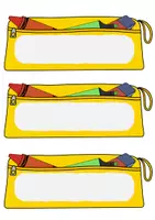 Vorschau - Anderer Materialtyp - Bunte Namensschilder in Federtaschen-Form (PDF/PPT) - Seite 2