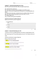 Vorschau - Klassenarbeiten - Diff Arbeit Satzglieder und Werbung mit Erwartungshorizont - Seite 2
