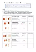 Vorschau - Arbeitsblätter - Einführung von Äquivalenzumformungen - Knack die Box Teil 2 - Deckblatt