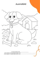 Vorschau - Arbeitsblätter - 24 Ausmalbilder: HUND (ab 1.Kl) mit Charakterbeschreibung - Seite 2