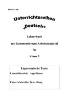 Vorschau - Stundenentwürfe - Bewerbung - Klasse 9 (Digitale Unterrichtsreihe Deutsch) - Seite 1