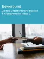 Vorschau - Stundenentwürfe - Bewerbung - Klasse 9 (Digitale Unterrichtsreihe Deutsch) - Deckblatt