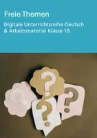 Vorschau - Stundenentwürfe - Freie Themen - Klasse 10 (Unterrichtsreihe Deutsch) - Deckblatt