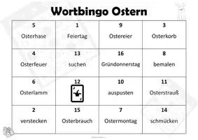 Vorschau - Spiele - Lernspiel "Wortbingo" Ostern - Seite 3