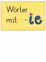 Vorschau - Präsentationen/Tafelbilder - Wörter mit -ie/-i (offene/geschlossene Silbe) Tafelmaterial - Seite 2