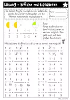 Vorschau - Arbeitsblätter - Brüche multiplizieren - Seite 3