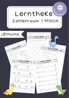 Vorschau - Arbeitsblätter - Zahlenraum 1000000: Lerntheke 1 Million - Deckblatt