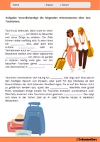 Vorschau - Arbeitsblätter - Tourismus - Arbeitsblätter zum Thema Tourismus, Touristen & Urlaub - Erdkunde für die Sek 1 - Seite 1