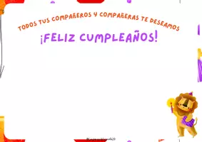 Vista previa - Hojas de trabajo - Felicita a tu compañero/a su cumpleaños - página 2