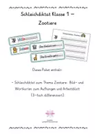 Vorschau - Arbeitsblätter - Schleichdiktate Materialpaket - Seite 1
