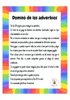 Vista previa - Juegos / Gamificación - Dominó de los adverbios - página 1