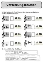 Vorschau - Arbeitsblätter - Versetzungszeichen : Arbeitsblatt-Lernzielkontrolle - Seite 2