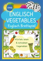 Vorschau - Spiele - Englisch Brettspiel - Englisch Vegetables | Englisch Anfangsunterricht | warm up Englisch | Vokabelspiele - Deckblatt