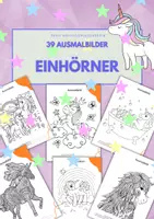 Vorschau - Arbeitsblätter - 39 EINHORN Ausmalbilder (ab 1.Klasse) + Schreibanlass - Deckblatt