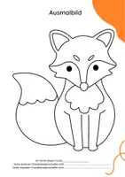 Vorschau - Arbeitsblätter - FREEBIE: 3 Fuchs Ausmalbilder (+ Schreibanlass) ab 1.Kl - Seite 2